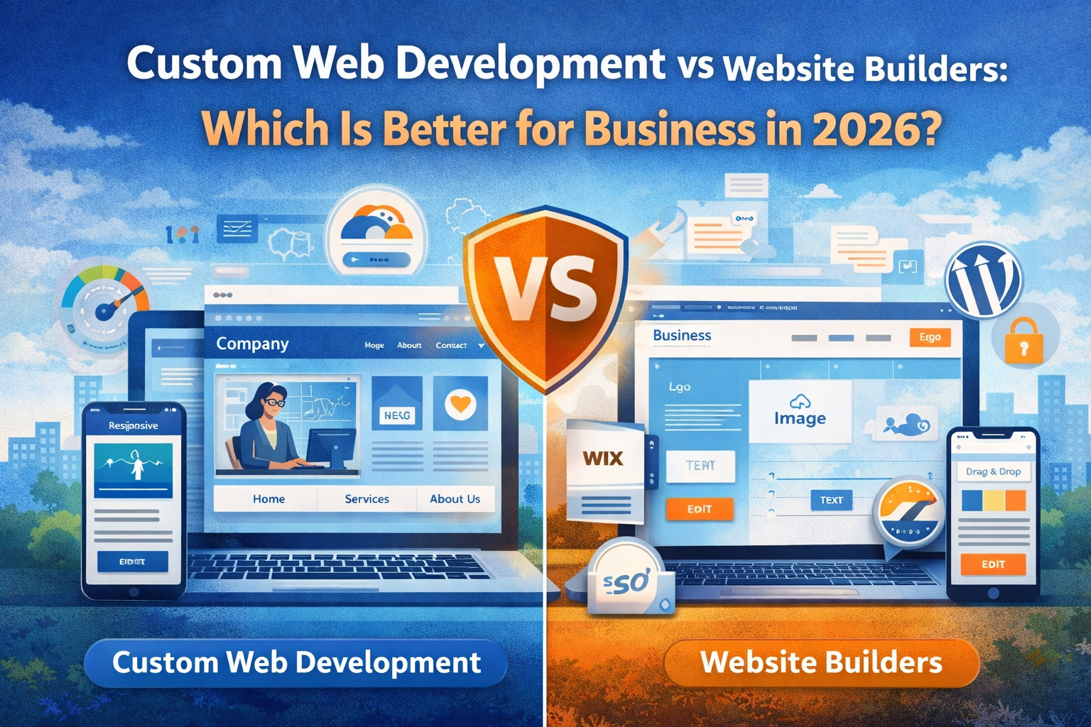 Custom Web Development vs Website Builders – Which Is Better?
